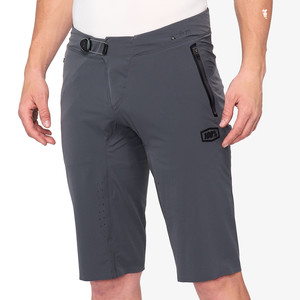 100% Celium Riding Short - Charcoal (2024) - front